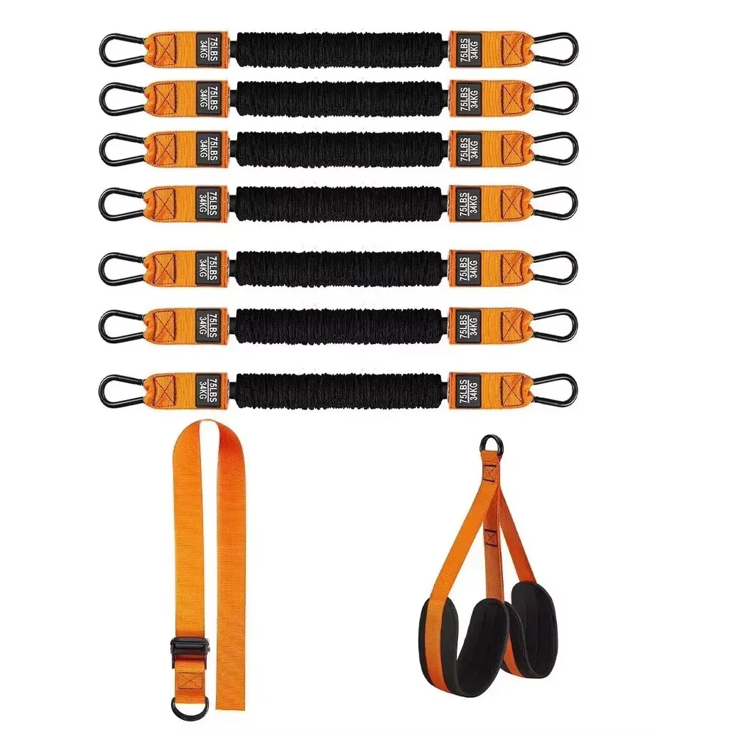 Ensemble de bandes d'assistance à la traction pour hommes et femmes, sangles de résistance pour entraînement suspendu et étirement du corps 10