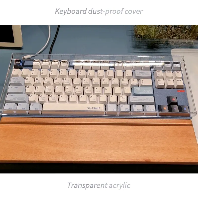 Housse de protection transparente en acrylique pour clavier mécanique, couvercle anti-poussière, 60, 61/64, 96, 98, 104/108 touches 3