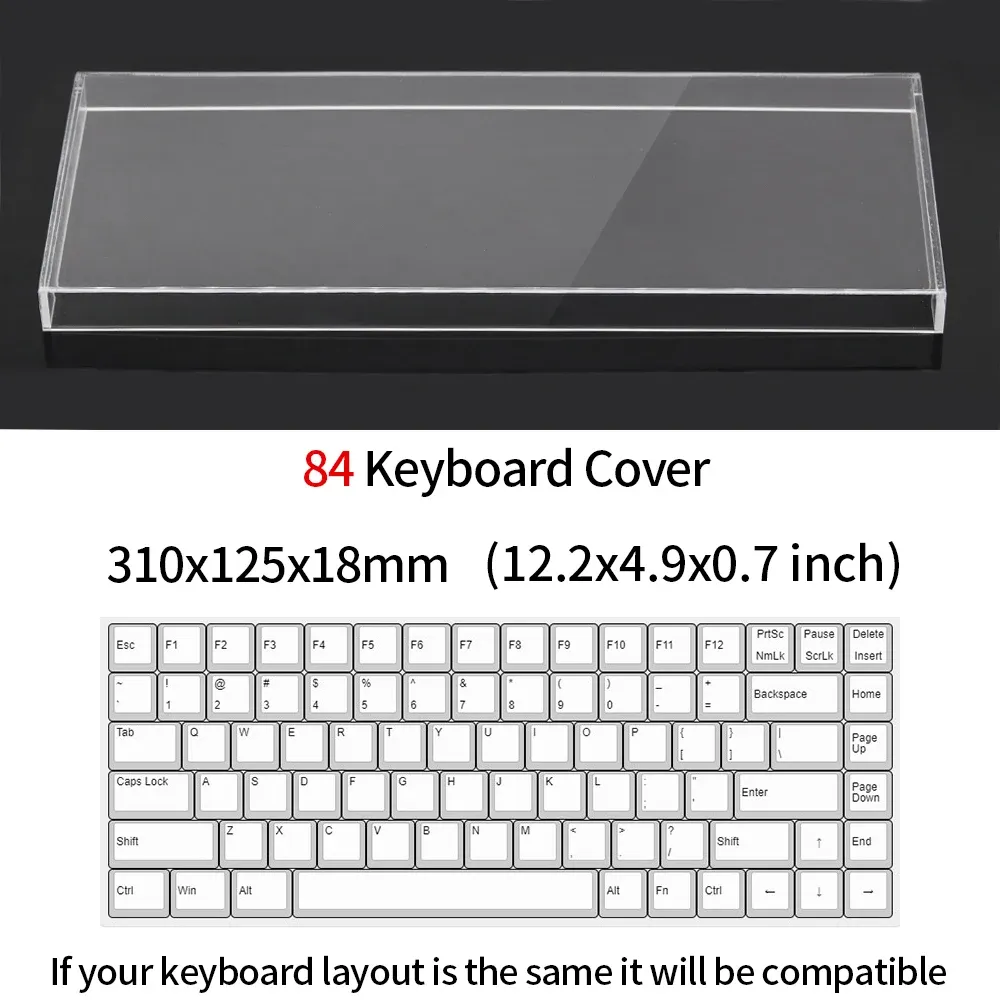 Couvercle transparent pour clavier mécanique