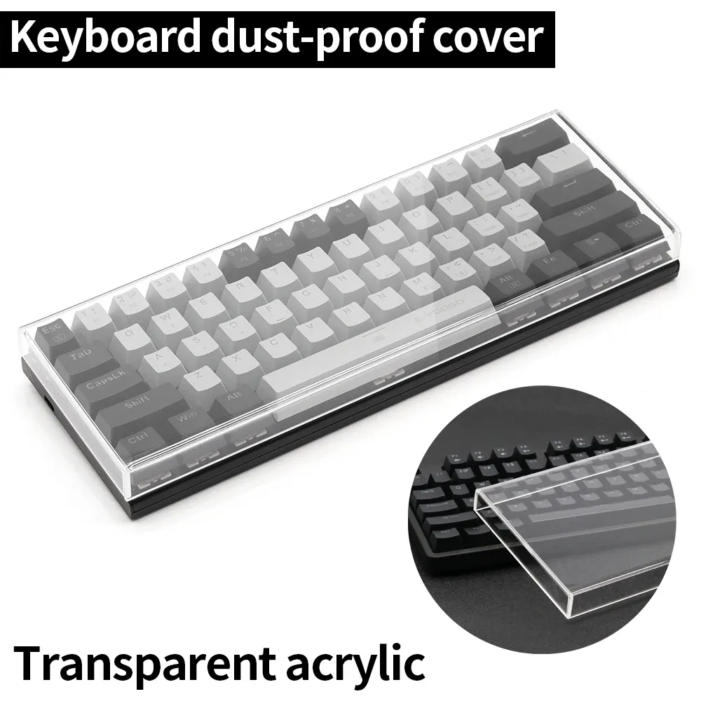 Étui de protection transparent pour clavier mécanique