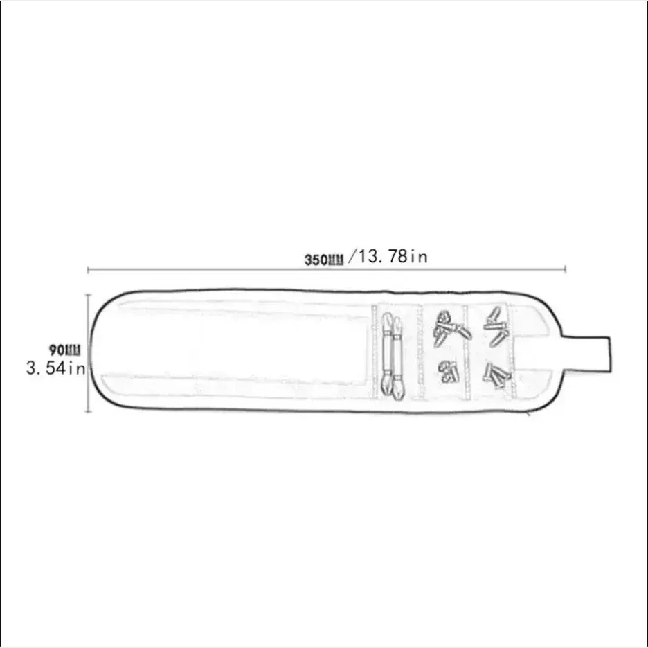 Bracelet magnétique de travail pour outils et clous, à forte adhérence 5