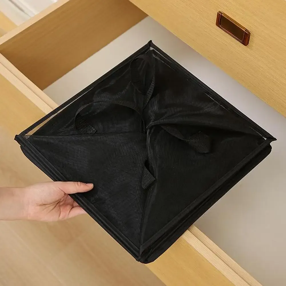 Panier à linge carré pliable, vue latérale