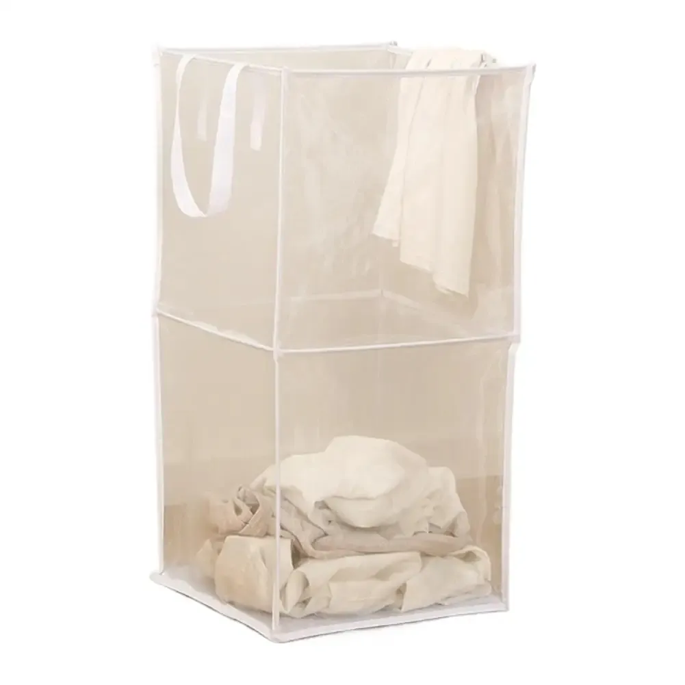 Panier à linge carré pliable, espace optimisé