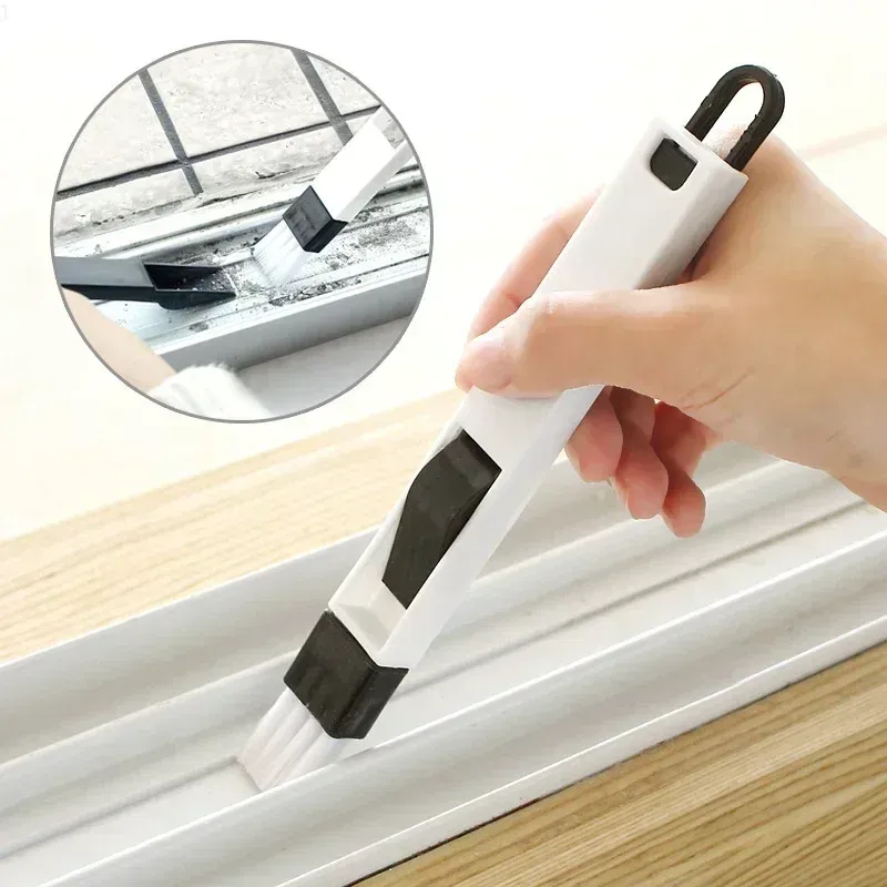 Brosse de nettoyage de rainure de fenêtre multifonction