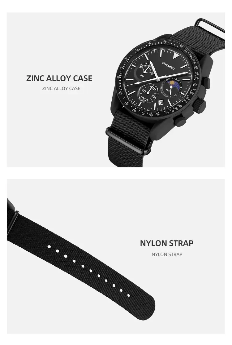 Montre SKMEI 9392, lecture du cadran
