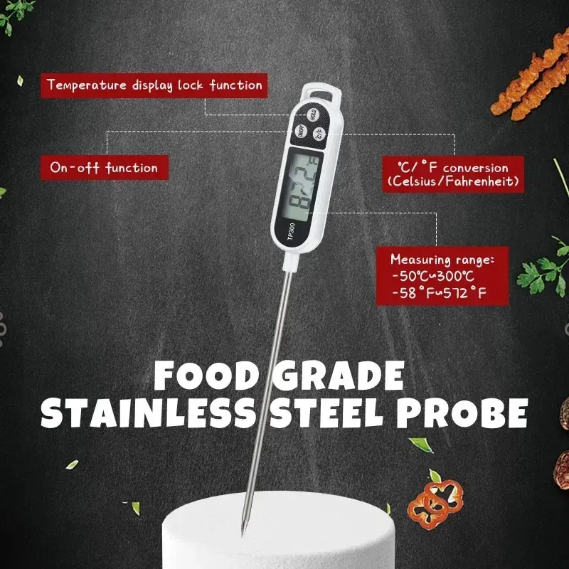Thermomètre de cuisine numérique pour viande, écran LCD 3