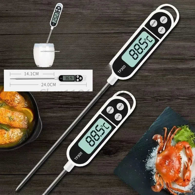 Thermomètre de cuisine numérique pour viande, écran LCD - Image 1