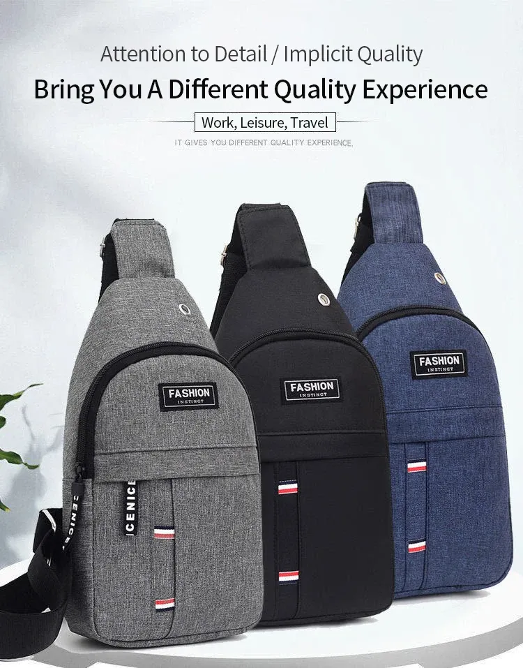 Sac banane imperméable pour homme, vue d'ensemble