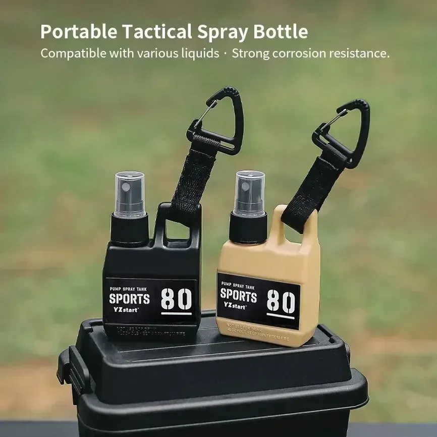 Flacon pulvérisateur rechargeable de 80 ml avec boucle, vide et portable, pour parfum ou alcool, idéal pour le camping, la randonnée et les activités de plein air 2