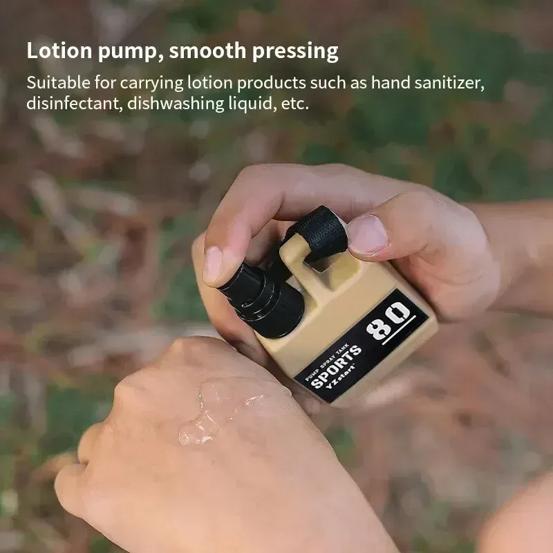 Flacon pulvérisateur rechargeable de 80 ml avec boucle, vide et portable, pour parfum ou alcool, idéal pour le camping, la randonnée et les activités de plein air 3