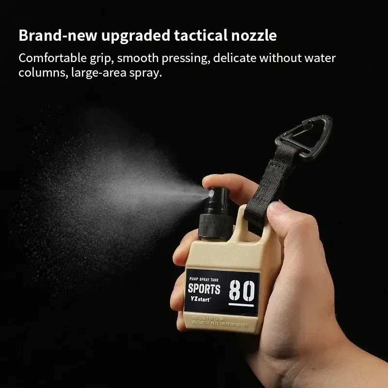 Flacon pulvérisateur rechargeable de 80 ml avec boucle, vide et portable, pour parfum ou alcool, idéal pour le camping, la randonnée et les activités de plein air 4