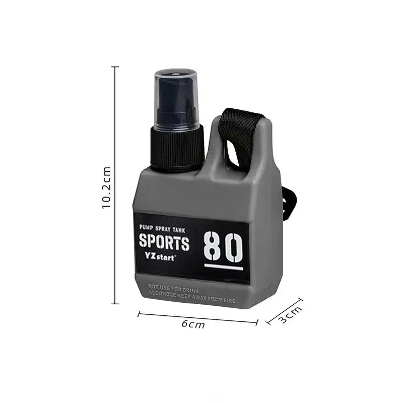 Flacon pulvérisateur rechargeable de 80 ml avec boucle, vide et portable, pour parfum ou alcool, idéal pour le camping, la randonnée et les activités de plein air 9