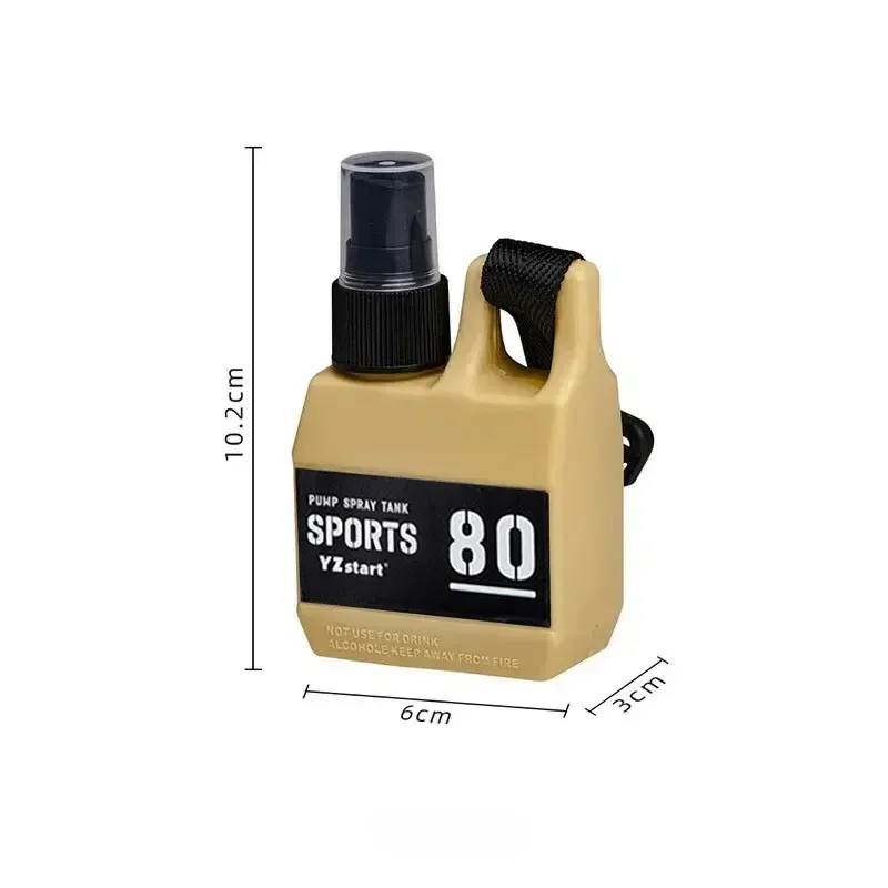 Flacon pulvérisateur rechargeable de 80 ml avec boucle, vide et portable, pour parfum ou alcool, idéal pour le camping, la randonnée et les activités de plein air 8