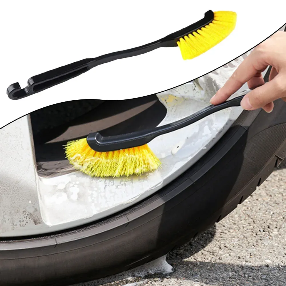 Brosse de jante à tête incurvée, vue latérale