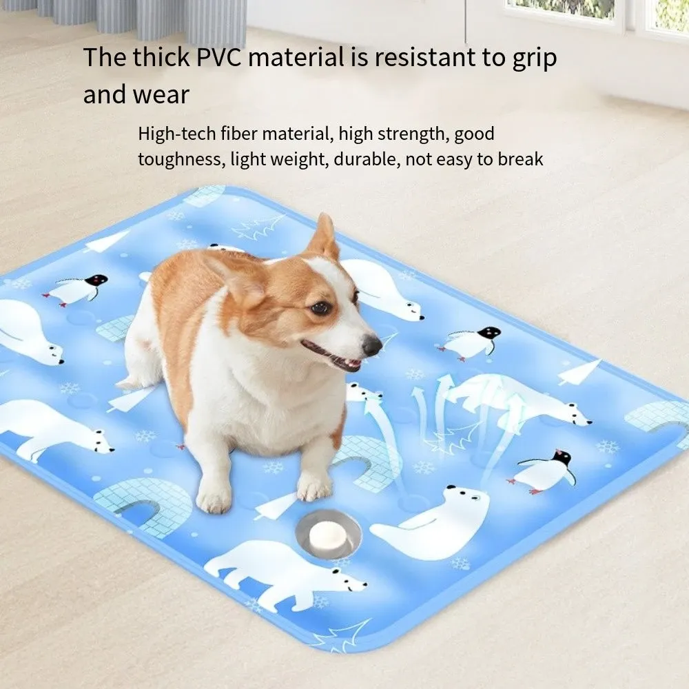 Détail du tapis rafraîchissant pour chien