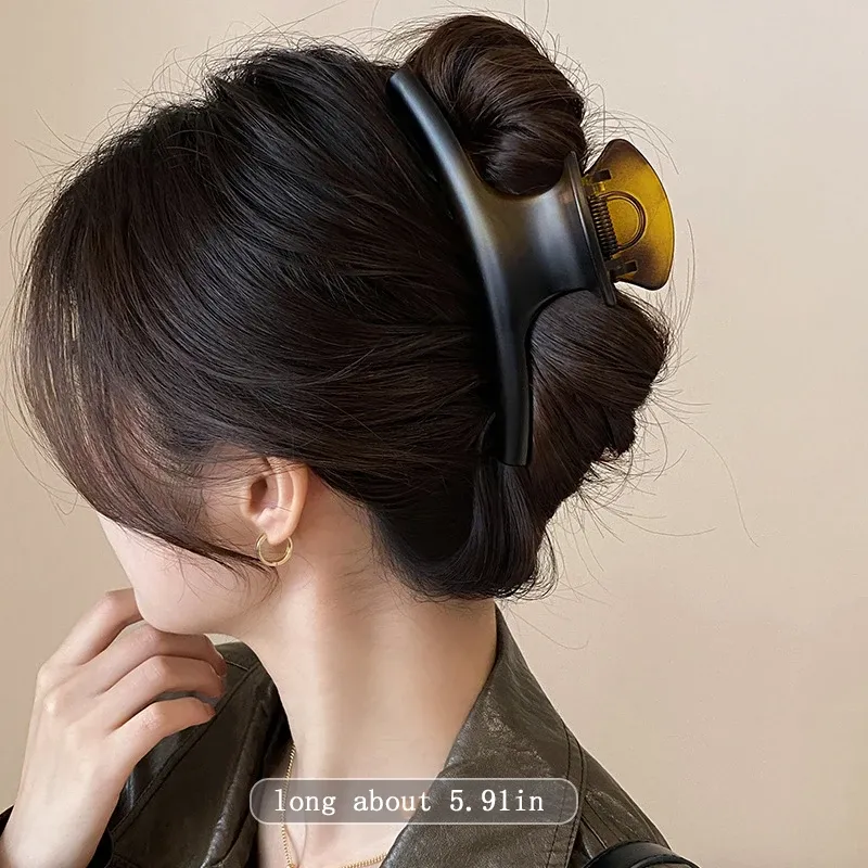 Pince à cheveux élégante et solide de 5,91 pouces pour femmes, idéale pour cheveux longs et épais 14