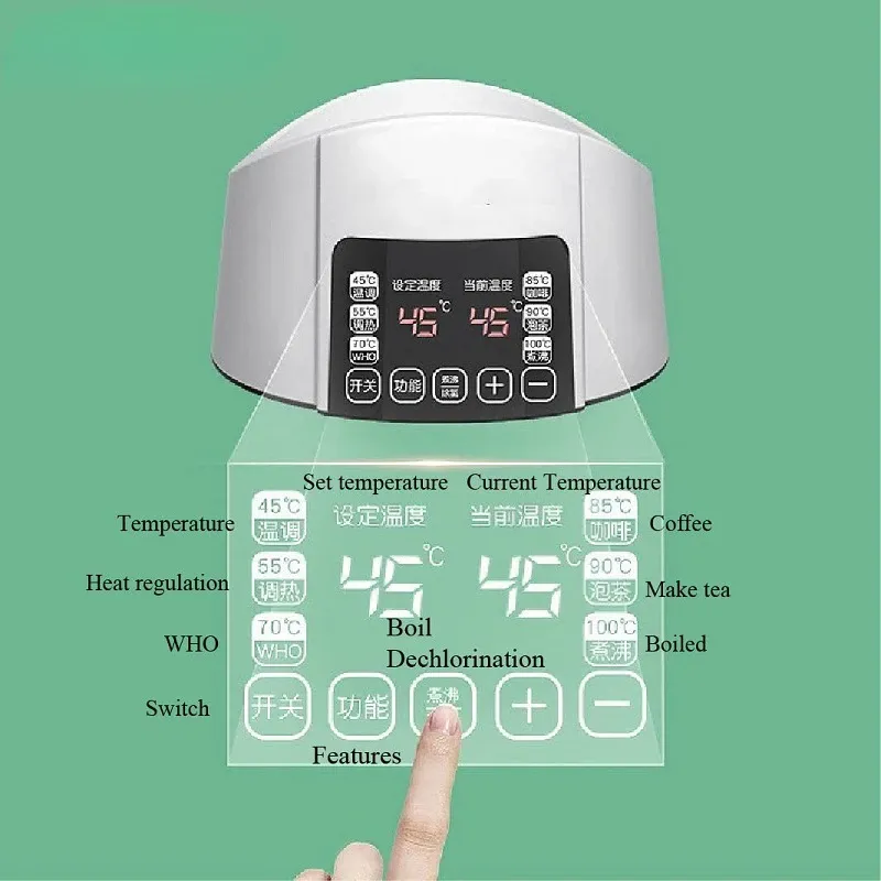 Chauffe-biberon intelligent 1,2 L avec régulateur de température, fonction de maintien au chaud et réchauffage automatique du lait en poudre GL41 5
