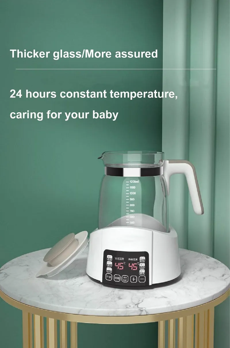 Régulateur de lait thermostatique pour bébé en situation d'utilisation