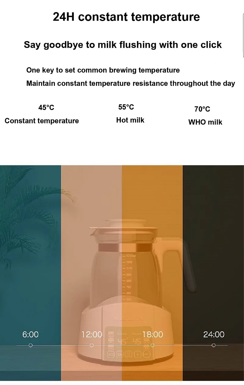 Détail du design du régulateur de lait pour bébé
