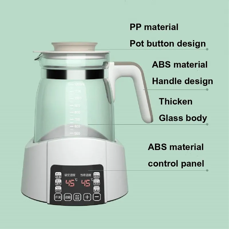 Régulateur de lait thermostatique pour bébé, sous un autre angle