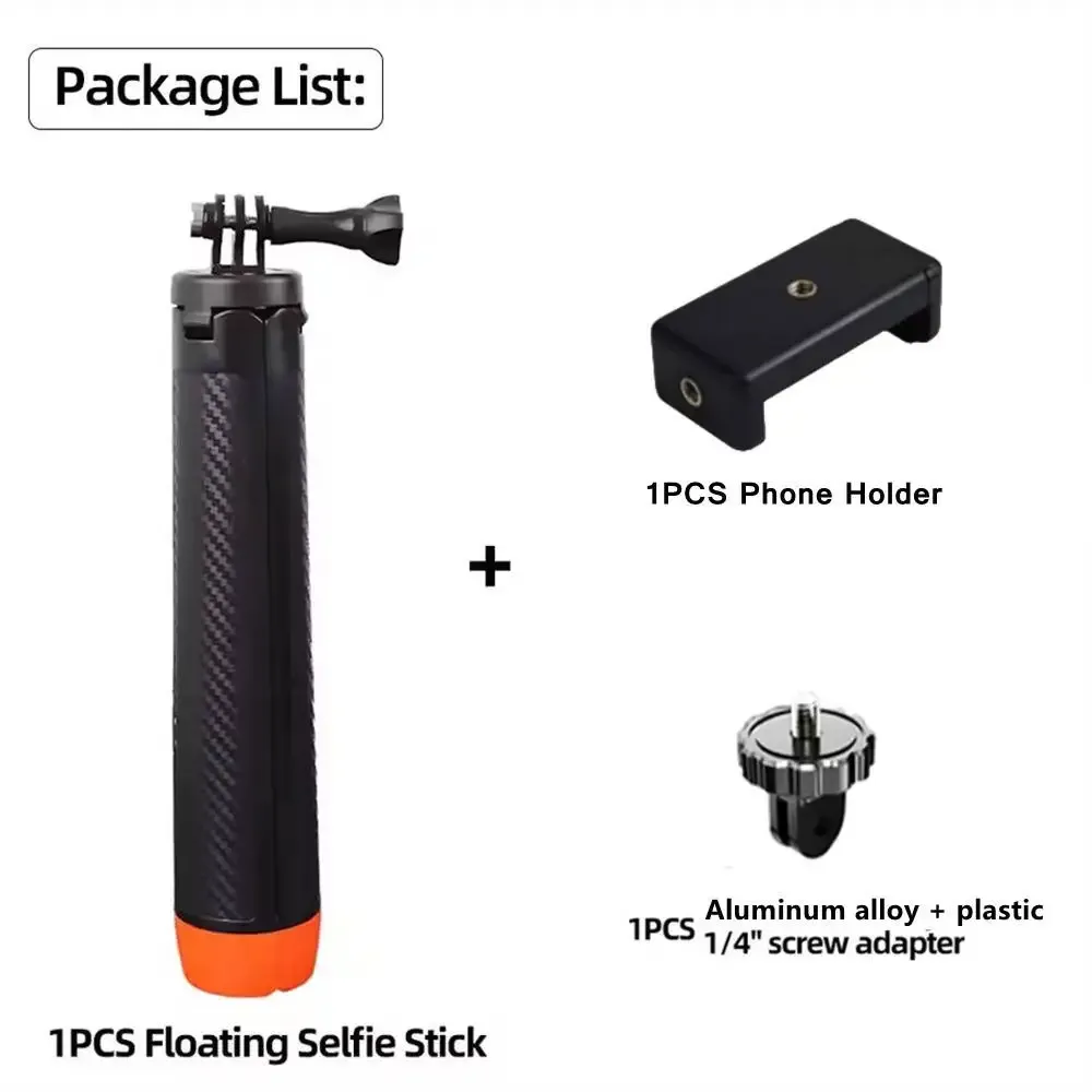 FANGTUOSI : Perche de flottaison sous-marine extensible pour plongée, compatible GoPro, Insta360, DJI Osmo et autres caméras d'action 9