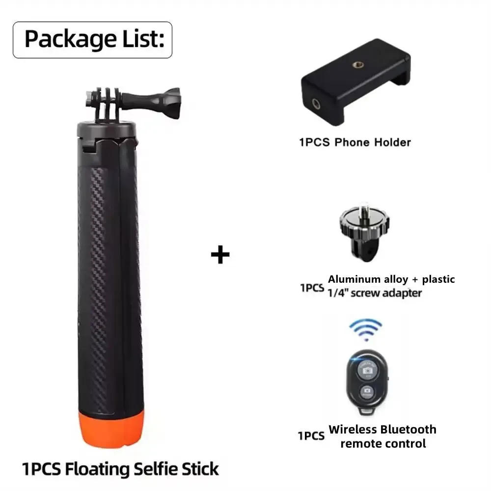 FANGTUOSI : Perche de flottaison sous-marine extensible pour plongée, compatible GoPro, Insta360, DJI Osmo et autres caméras d'action 8