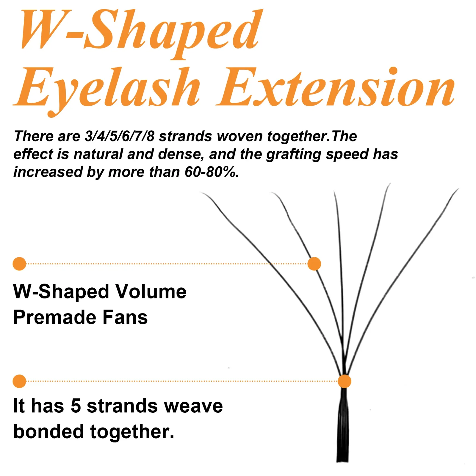 Détail des extensions de cils