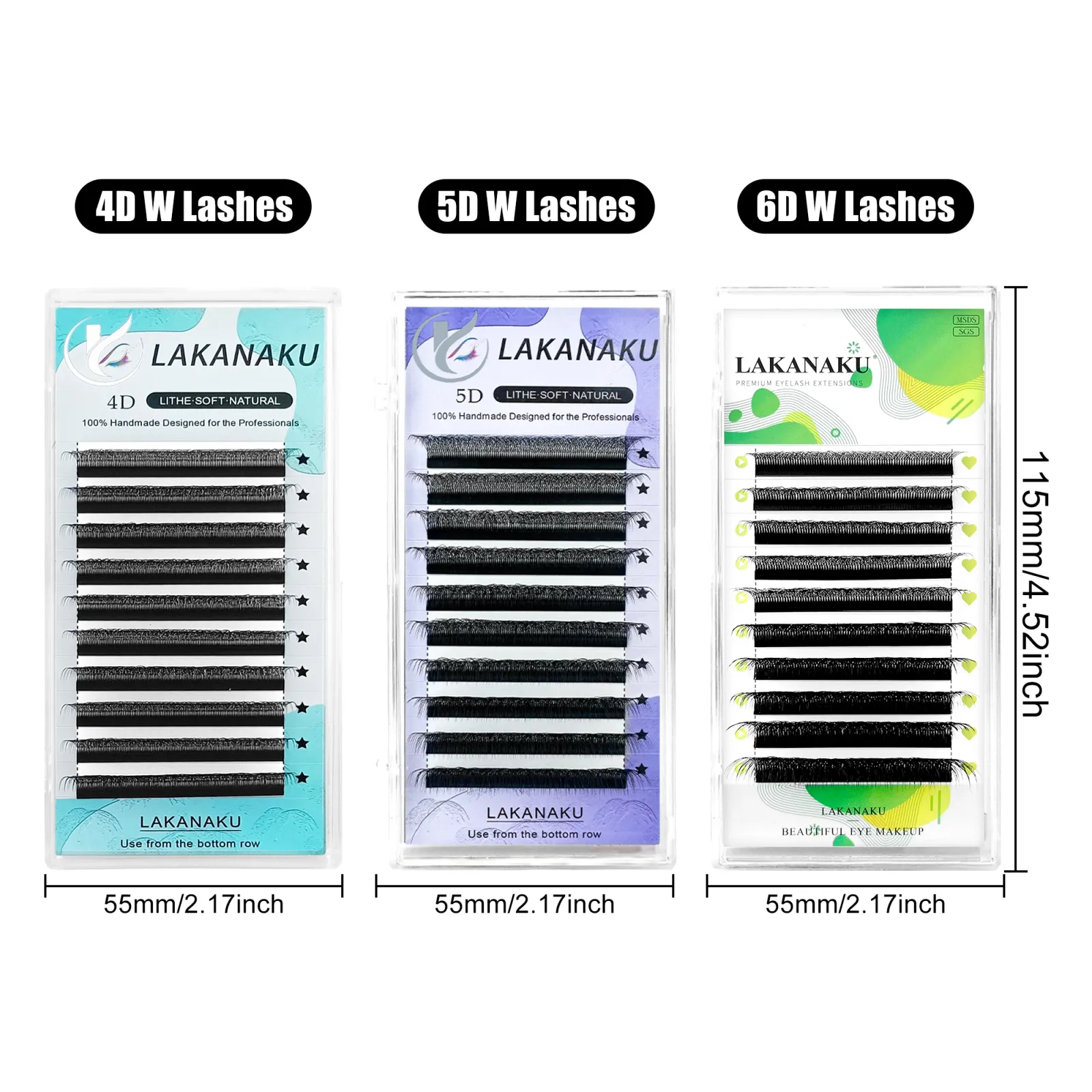 Résultat final des extensions de cils