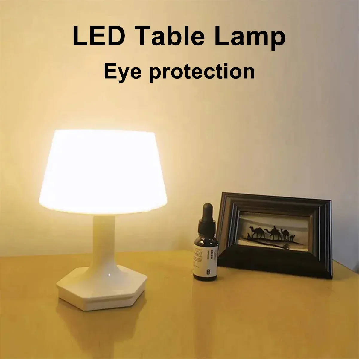Lampe de bureau LED élégante pour chambre à coucher
