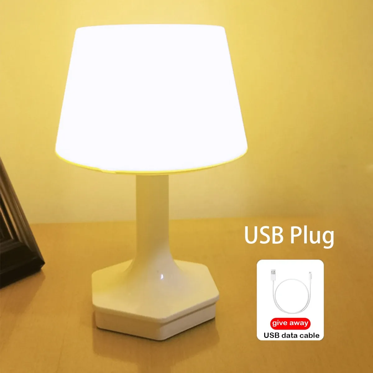 Lampe de chevet en ambiance de chambre