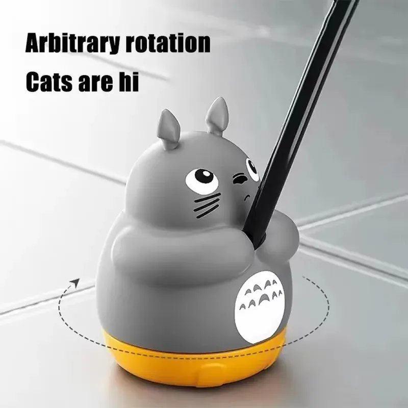 Jouet interactif rotatif pour chat avec poisson, clochette et fil en acier résistant aux morsures 2