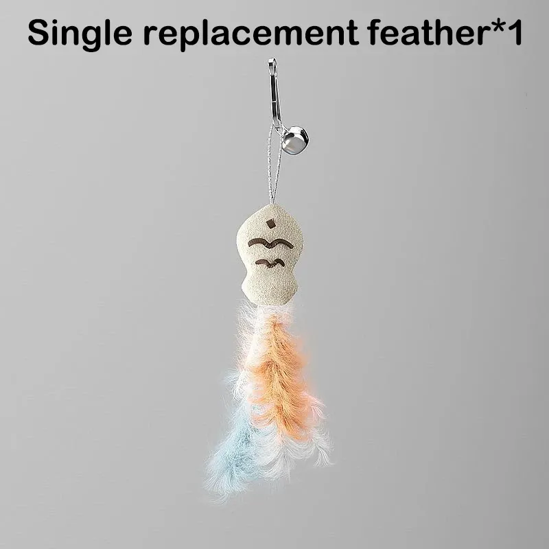Jouet interactif rotatif pour chat avec poisson, clochette et fil en acier résistant aux morsures 9