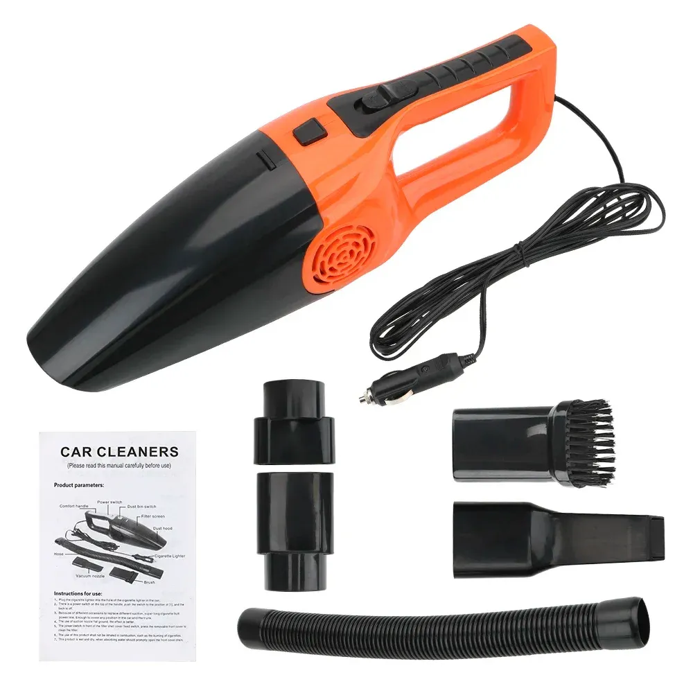 Mini aspirateur de voiture portable double usage, 12 V, 120 W, humide et sec, haute aspiration 8
