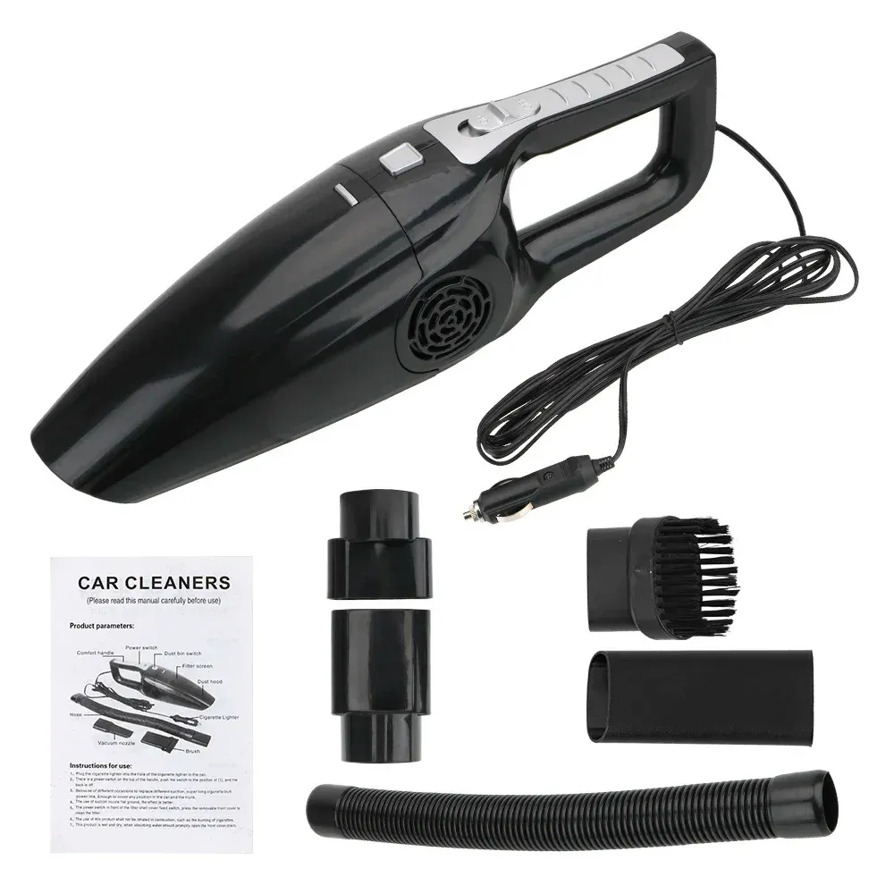 Mini aspirateur de voiture portable double usage, 12 V, 120 W, humide et sec, haute aspiration 7