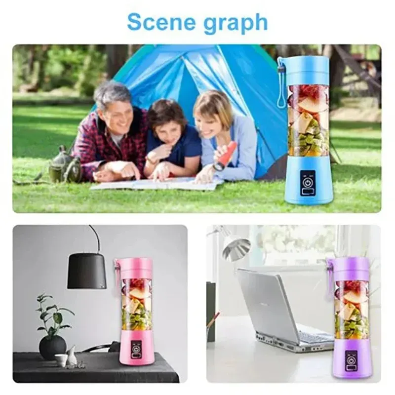 Mixeur-presse-agrumes électrique portable mini pour la maison, idéal pour les jus de fruits et les milkshakes 5