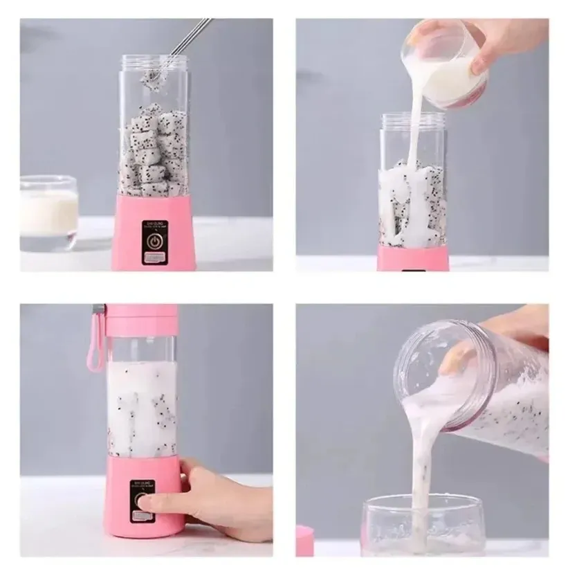 Mixeur portable d'été en usage