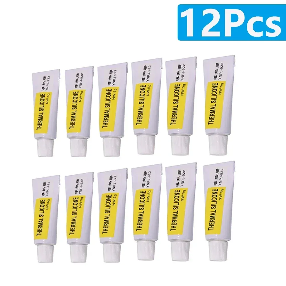 Pâte thermique conductrice pour dissipateur, pâte de refroidissement pour puce VGA, RAM, LED et circuits intégrés, 1 à 12 pièces 8