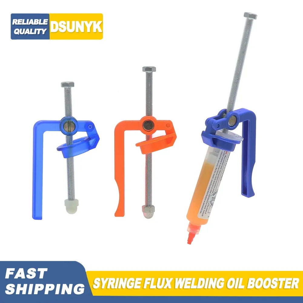 Extrudeuse de flux et poussoir de pâte à souder pour outil de réparation de carte mère