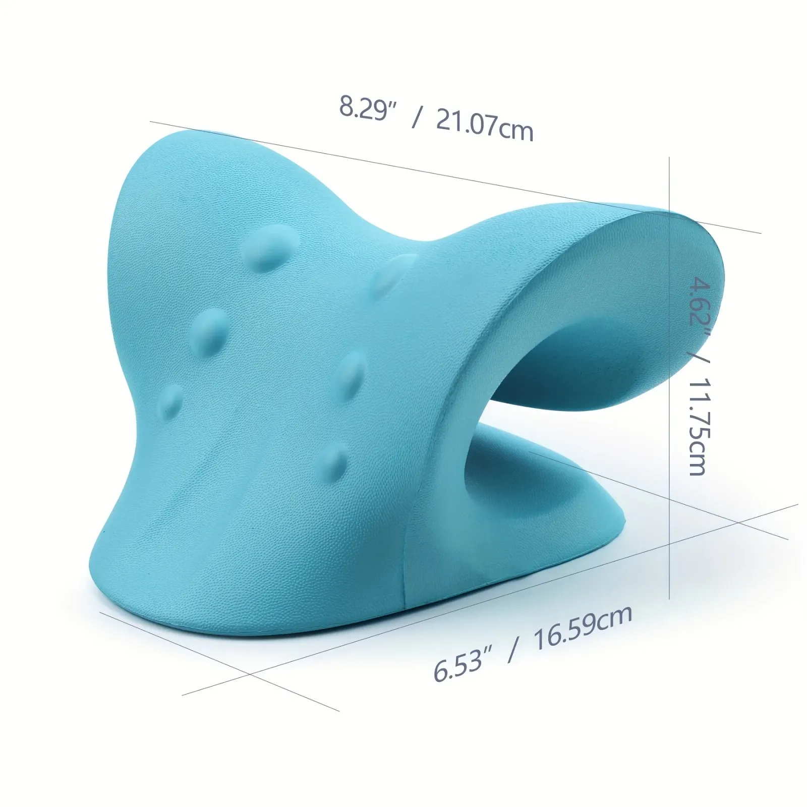 Dispositif de traction cervicale en situation d'utilisation