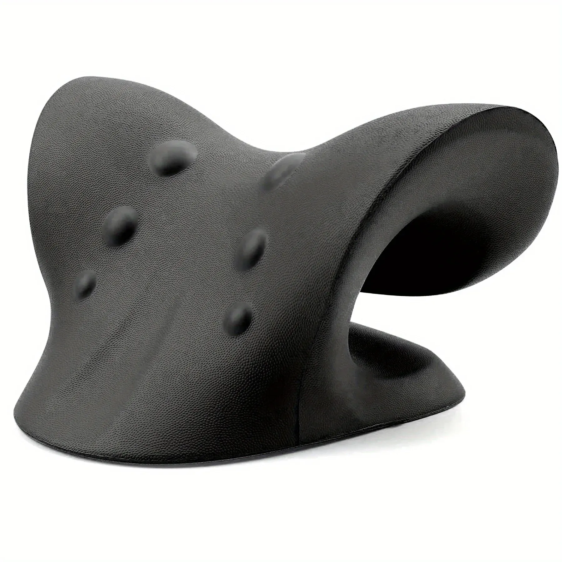 Appareil de traction cervicale en forme de C avec oreiller chiropratique et masseur pour la détente du cou et de la colonne vertébrale 8