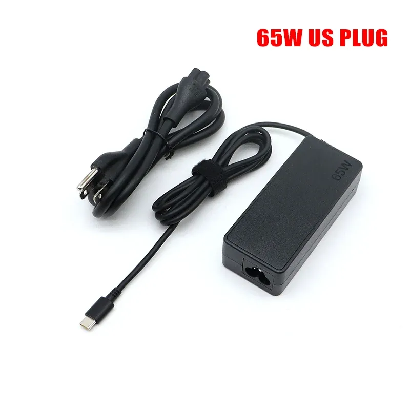 Adaptateur secteur USB-C 65 W 20 V 3,25 A pour Lenovo ThinkPad, HP, Yoga, Dell et ASUS, chargeur rapide de type C pour ordinateur portable 8