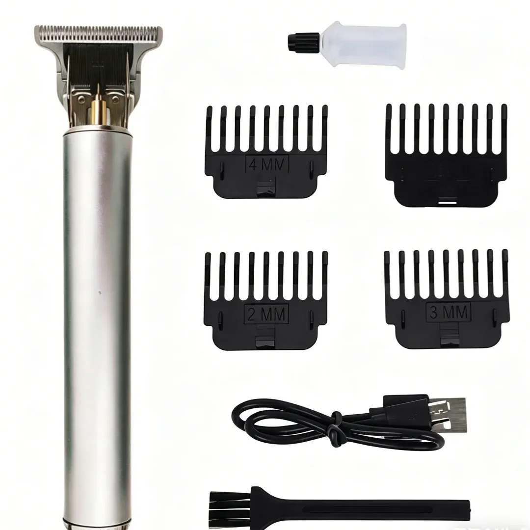 Tondeuse à cheveux électrique vintage T9 rechargeable pour homme, tondeuse professionnelle de barbier 6
