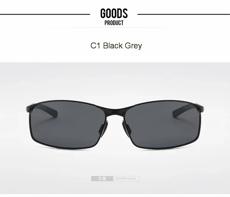 Lunettes de soleil homme, vue de face