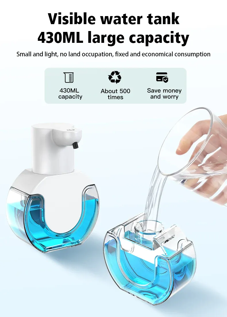 Distributeur de savon mural intelligent, mise en situation