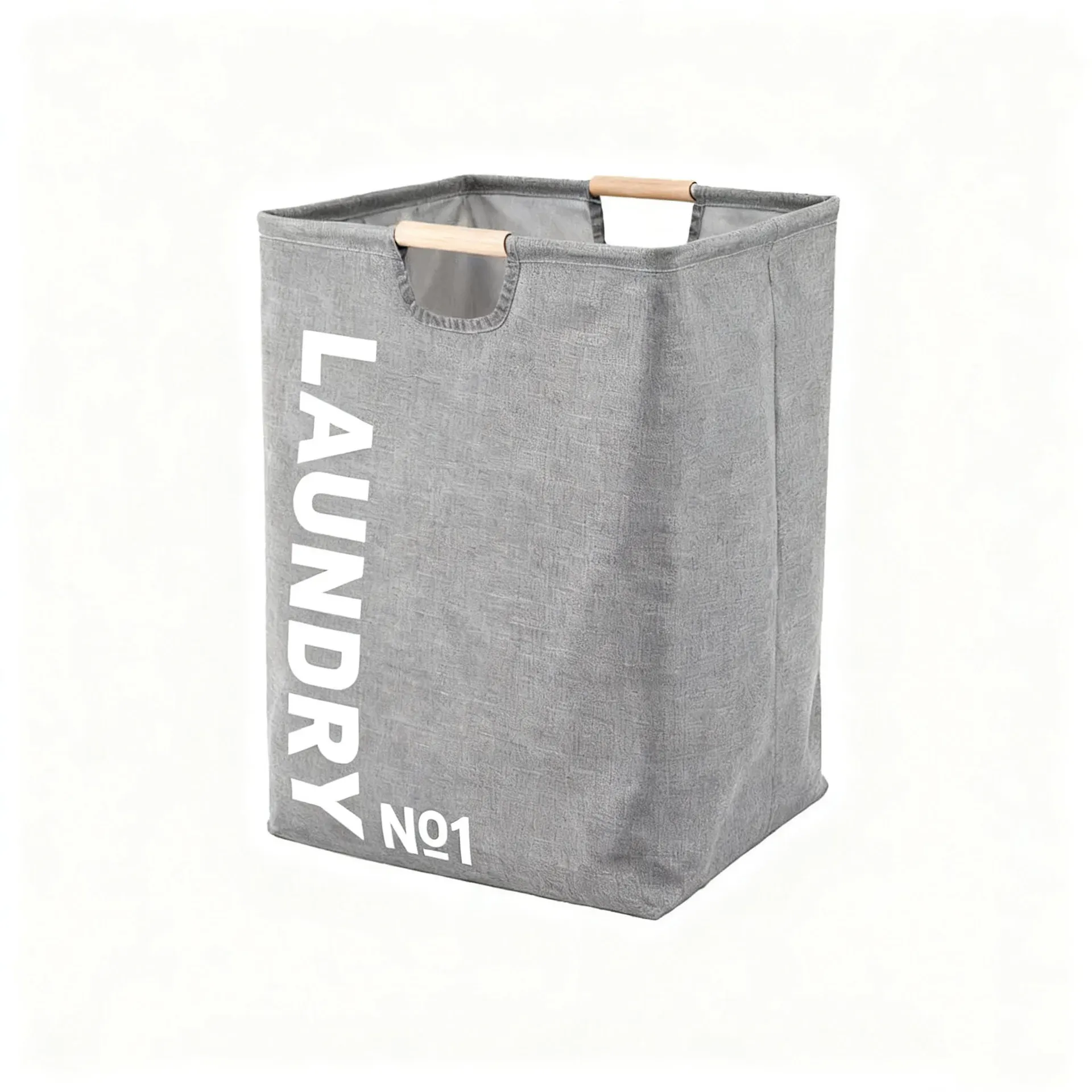 Panier à linge pliable en tissu avec poignées, grande capacité et étanche pour la maison et la salle de bain 2
