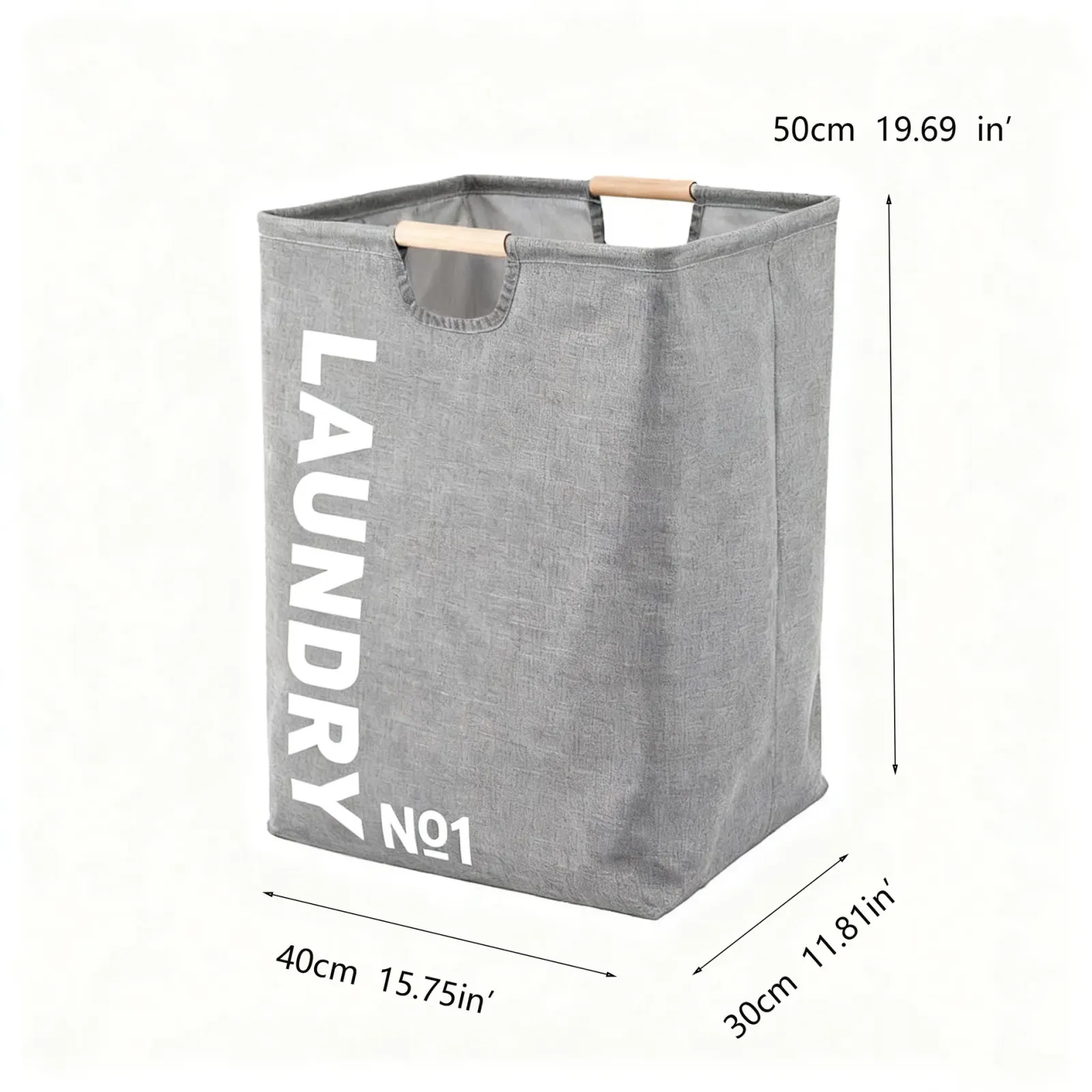 Panier à linge pliable en tissu, finition soignée