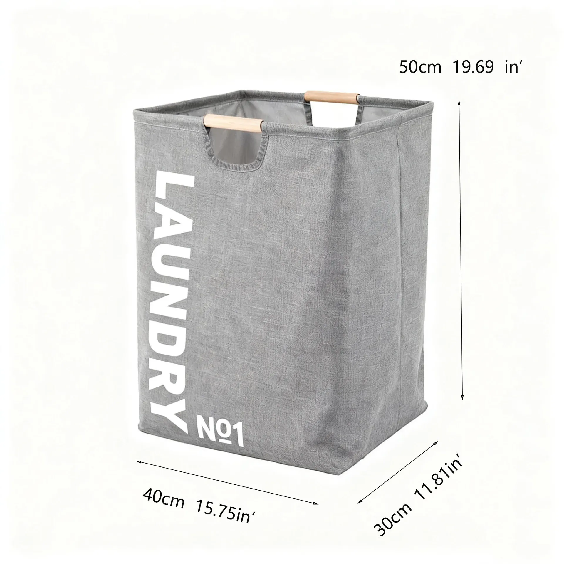 Panier à linge pliable en tissu avec poignées, grande capacité et étanche pour la maison et la salle de bain 7