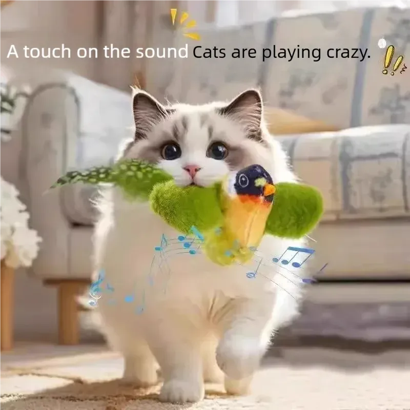 Jouet oiseau interactif pour chat