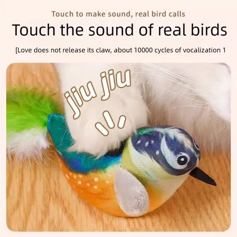 Jouet oiseau interactif pour chaton