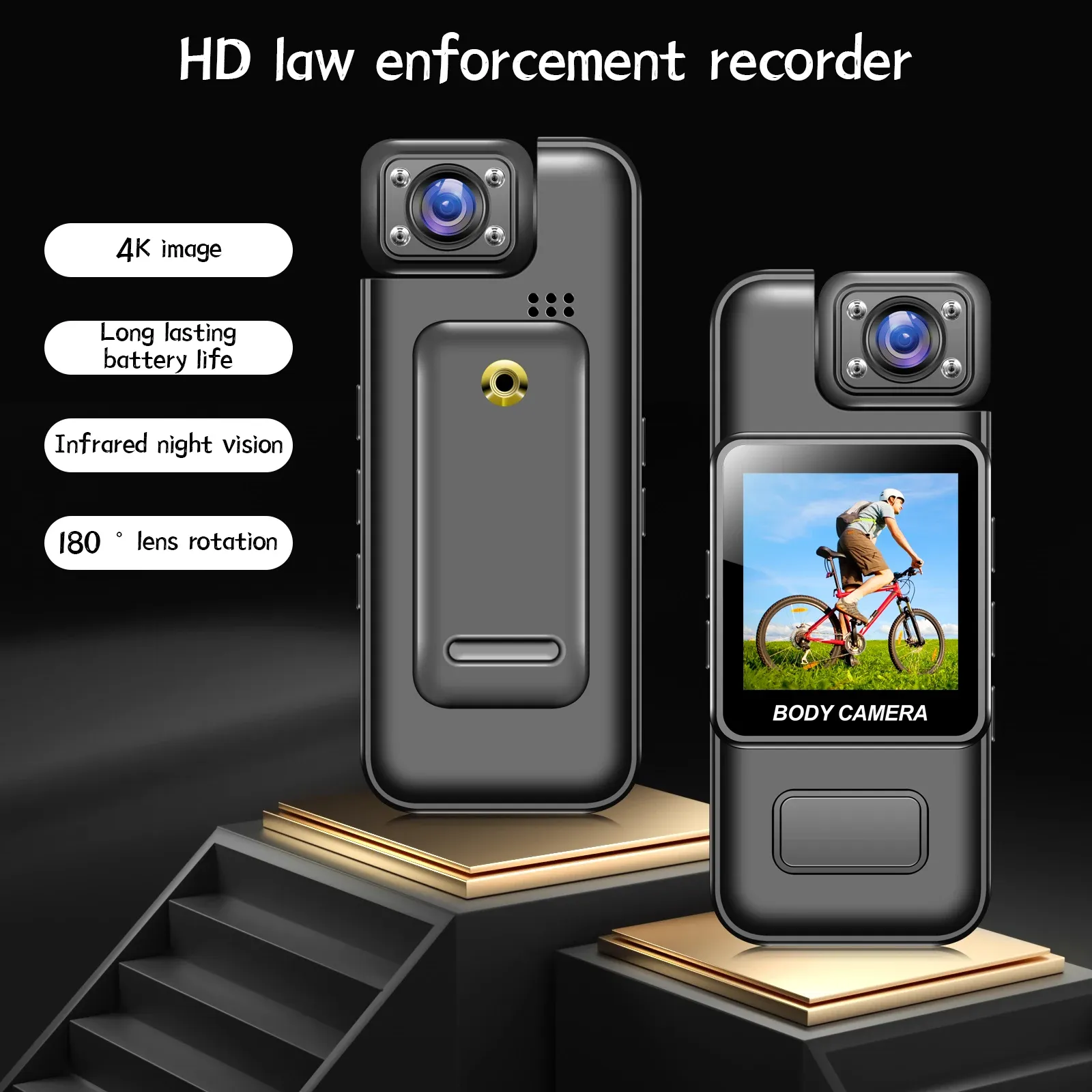 Caméra portable en situation d'utilisation